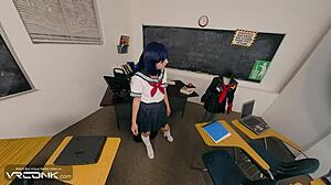 Check out VR Conk with hot student Ryuko Matoi getting banged upskirt in anime cosplay parody