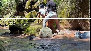 Latina Colombian Teen Blowjob Outdoor