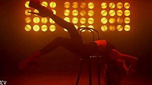 pole dance strip tease sensual latina dancing cowgirl