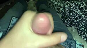 Just watching this small clit sissy blast cum in your face POV