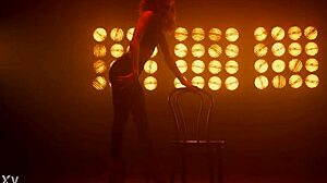 pole dance strip tease sensual latina dancing cowgirl