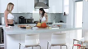 Stepdaughter outsmarts stepmom and bangs her boyfriend hard