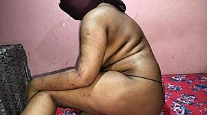 After the wedding, the new bhabi got drilled doggystyle by the servant.