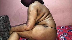 After the wedding, the new bhabi got drilled doggystyle by the servant.