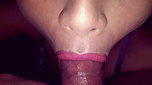 Latina Couple Gives Intense Blowjob Until Cum in Mouth