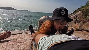 hey girls, wanna join this hot orgy on a deserted beach with us?