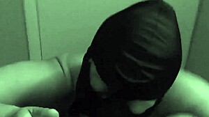 Roxy, the Latina sex slave, kneels to suck cock eagerly