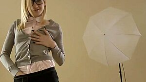 british teen in stockings craves creamy finish