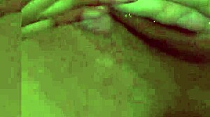 lex steel bends over for intense fingering