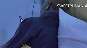 Stepbro reads while I suck his huge cock with wild play