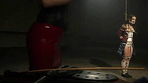 Busty Lezdom Anal Pounds Young Lesbian in Wild Bondage Scene