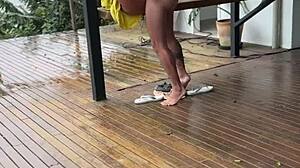 Shameless Young 18+ Wife Gets Fucked On The Porch!