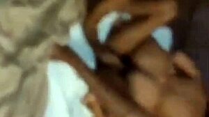 Young couple swaps wives for a wild amateur fucking session in the bedroom.