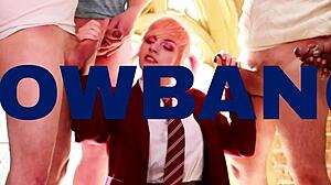 Chubby 18-Year-Old Swallows Cum from Condom