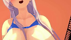Hey, check out Belfast bikini fun in the public pool with Azur Lane fantasy