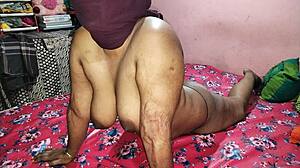 super hot desi bhabhi gets pounded hard by her lover. sexy curves shine in steamy amateur clip!