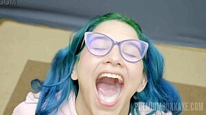 premium bukkake with min galilea, inter gokkun blowjobs, cumshots, swallow facials 😍