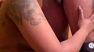 bold fucking in work bathroom with big black cock