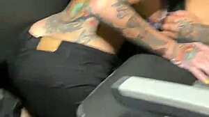 Hey, wanna join the riskiest sex inside a bus with real public viewers?