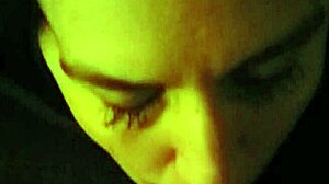 hot amateur gags on blowjob and gets throat choked