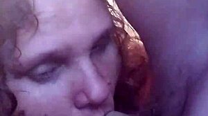 Stacy endures amateur blowjob shame before bedroom pussy creampie