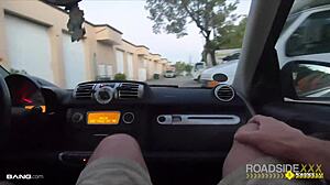 Roadside Babe With Huge Tits Gets Mechanic Help