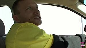 Police Girl Stops Guy for Oily Wet Riding