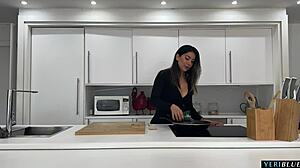 big ass latina milf gets fucked by boyfriend's friend in his house