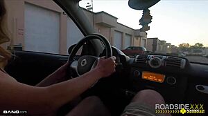 Roadside Babe With Huge Tits Gets Mechanic Help