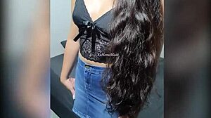 dios mio, how could you do this? i found this video on my girlfriend's phone, she's a total slut fucking around.