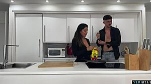 The girl did housework, Austrilian boy fucked her hard