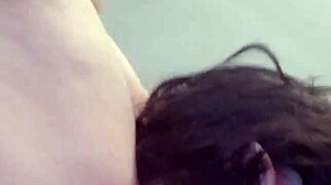 Stacy endures amateur blowjob shame before bedroom pussy creampie