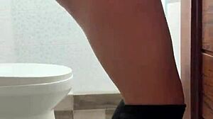 Stepsister cleans in sexy lingerie for homemade latina costume fun