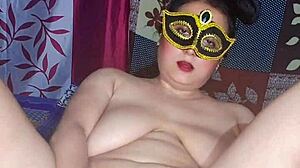 Hey, feel the heat with hot Alisha Bhabhi! She’s playing wild with her huge dildo today.