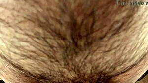 Female pov sex with a hairy muscular guy in missionary position.