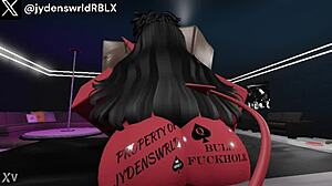 Succubus takes a hard cock deep inside a condo setting.