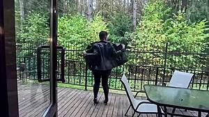 Stepmom crashes stepsons party for wild rough action