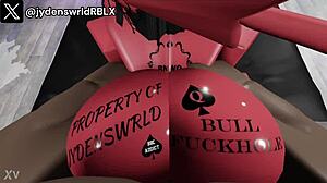 Succubus takes a hard cock deep inside a condo setting.