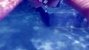 Blonde babe SUNNY LANE SUCKS dick underwater