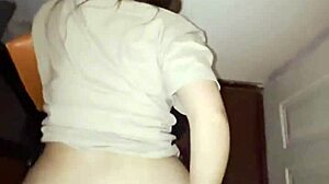 real amateur sex tape at home, fat ass bent over without condom. intriguing doggystyle action!