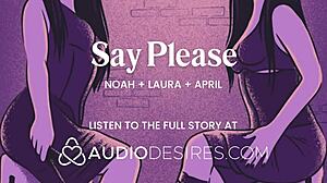 Femdom Disciplines Submissive Boyfriend: Give Us an Orgasm If You Want to Cum, Real Amateur Couple Threesome