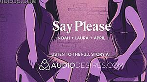 Femdom Disciplines Submissive Boyfriend: Give Us an Orgasm If You Want to Cum, Real Amateur Couple Threesome