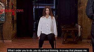 Redhead pornstar feels raw humiliation in first whipping session