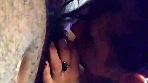 Bree SUCKING BLACK COCK in casual scene