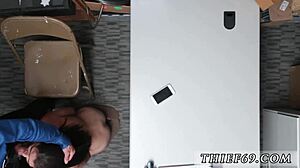 Petite Officer Proves Suspect's Items