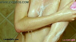 Drop Dead Gorgeous Blonde Mommy Gets Wet in Shower POV.