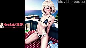 Hentai spider girl reaches intense orgasm in anime journey