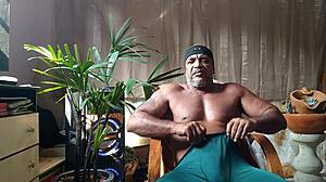 Pornstar Brasil Shows Off Brazilian Bear. That Fat Cock Steals the Solo Spotlight.