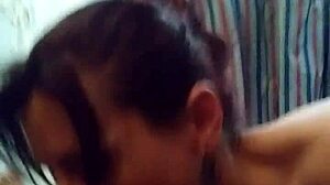 Bree SUCKING BLACK COCK in casual scene