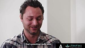 nuru massage - sexy masseuse xxlayna marie takes care of a inexperienced client 😏